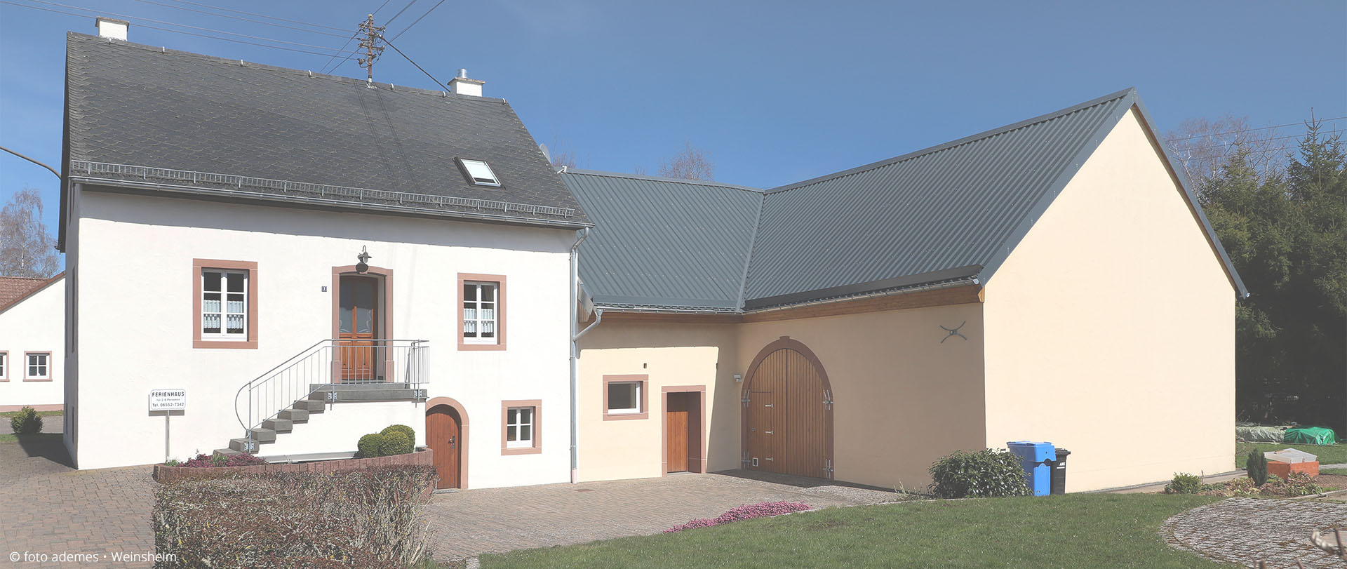 Aussenansicht des Ferienhauses