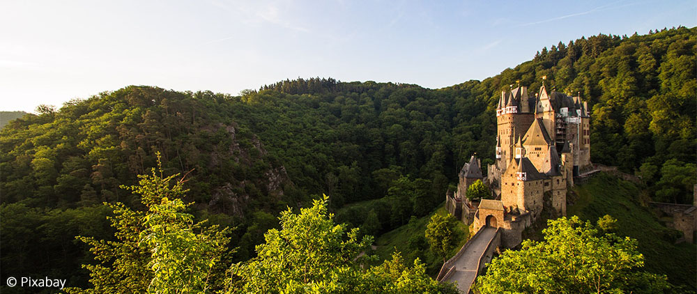 Fernsicht auf Burg Eltz